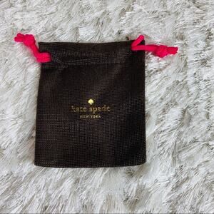 Kate Spade Brown Dust Bag Jewelry 4.5 x 3.75”